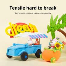12 Colors Ultra Light Air Dry Clay, Softer & Non-Sticky Modeling Clay Set With Tools, Better Than Playdough, DIY Gift For Kids - 12 Colors - View 4