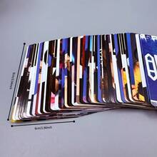 95张 (SKZ) <Karma> 高清LOMO小卡和贴纸套装，五星专辑收藏品，应援卡，N，Know，彰彬，I.N 粉丝收藏品，流行音乐周边，生日和节日礼物 - 彩色 - 查看 8