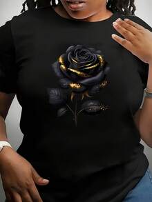 Women T-Shirts - Black - View 2