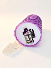 3pcs Set Dreamy Purple Striped LED Electronic Candles, Realistic Flickering Flame Effect, Home Bedroom Living Room Decor, Candlelight Dinner Proposal Party Atmosphere Lighting, Vanity Table Desk Ornament - Purple Spiral - View 9