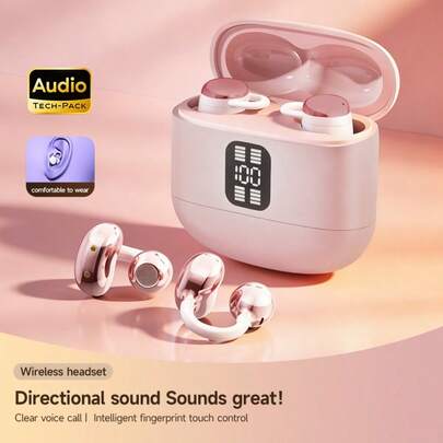 NEW SENYANG 森阳2026新款设计UV材质真无线入耳式/夹式蓝牙TWS情侣时尚双耳耳机迷你情侣耳塞音乐耳塞游戏耳塞HIFI低音立体声高清通话耳机适用于安卓和苹果手机运动耳机智能耳机