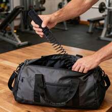 2 Cordless Battle Ropes Portable Workout Ropes For Home Cardio & Muscle Training - Black - View 2