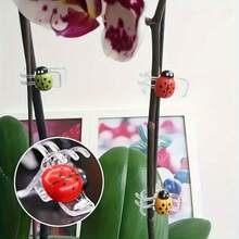 30pcs/20pcs/10pcs Ladybug Orchid Clips, Multi-Functional Clips For Climbing Plants, Orchids And Vines, Ladybug Plant Clips, Orchid Support Clips, Vine Clips, Plant Clips For Supporting Flowers, Orchids, Vines (Mixed Colors, 30pcs/10pcs) - Multicolor - View 7