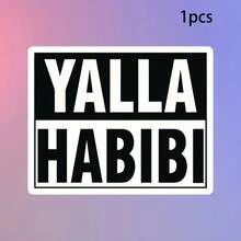 1/2/5pcs Arabic Style Stickers, Suitable For Car, Laptop, Water Bottle And Luggage Tag, Great For Personalizing Vehicles, Electronics And Accessories - A - View 14