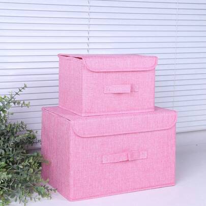 1 hộp đựng đồ bằng vải có nắp gập, hộp đựng đồ chất lượng cao, hộp trang trí đựng quần áo, đồ chơi, sách, mỹ phẩm, thích hợp cho phòng ngủ, tủ quần áo, phòng trẻ em, văn phòng, phòng khách, giỏ đựng đồ tiết kiệm không gian.