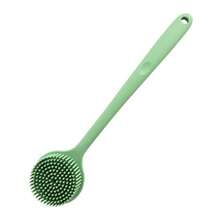 1 chiếc bàn chải tắm cán dài bằng silicon, bàn chải chà rửa hai mặt, bàn chải massage khi tắm, bàn chải chà lưng dày. - B - Xem 14