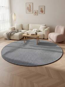 1pc Gray Pineapple Circle Rug, Modern Luxury Style, Pet-Friendly Carpet, Suitable For Spring/Summer Indoor Use, Decorative Rug, Bedroom Decor, Small Rug, Carpet, Home Decor, Living Room Rug, Living Room Small Rug, Bedroom Rug, Living Room Home Decor, Outdoor Rug, Washable Rug - Multicolor - View 4