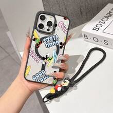 This Disney Mickey Mouse Lanyard Phone Case Is Fully Covered In TPU Material, Features Strong Magnetic Closure, Is Shockproof And Lightweight, And Is Compatible With IPhone17/16/11/13/15/15 Plus/15 Pro/15 Pro Max/12/14 Pro Max/11 Pro Max/12 Pro/12 Pro Max/13. This Phone Case Is A Popular Birthday Gift Or Business Gift Choice; It Is Durable, Stain- And Fingerprint Resistant, And Suitable For Both Men And Women. The Set Also Includes A Mickey Mouse Phone Case And A Mickey Mouse Plush Bracelet, Making It A Perfect Gift For Friends And Family. This Stylish Phone Case Is Fun, Lightweight, And Durable. IPhone17 Pro Max Phone Case, Minnie Mouse Phone Case. - Màu xanh lam - Xem 5