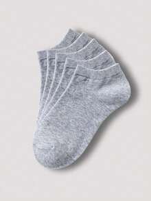 15 Pairs Unisex Socks, Sports Socks, White/Black/Grey Short Socks, No Show Socks, Solid Color Simple Fashion, Suitable For Casual Daily Wear - Multicolor - View 9