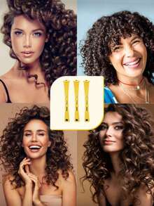 40pcs Curling Iron Set To Easily Create Natural Wavy Curls-Perfect For Personal Hair Care, A Must-Have For Salons, Beauty Trips, Back-To-School Seasons And Vacation Trips.Suitable For Long, Medium And Short Hair - Yellow - View 4