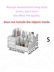 适用于浴室梳妆台和书桌，简约多功能，收纳化妆品和护肤品。浴室化妆品收纳盒，多功能桌面收纳盒，时尚便捷的桌面收纳盒，实用好物，浴室收纳，护肤品收纳，简约收纳盒，简约设计，日常护肤，爱美人士的理想之选。 - 彩色 - 查看 11