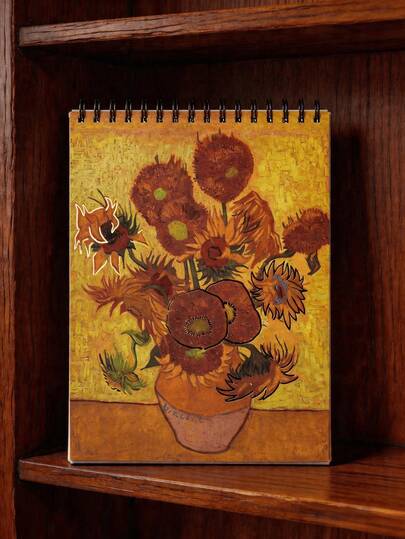 Sổ phác thảo nghệ thuật khổ A4, bìa trắng, in hình Van Gogh, 30 tờ/60 trang. Một cuốn sổ vẽ thiết yếu dành cho sinh viên mỹ thuật, hoàn hảo cho mùa tựu trường. Vật dụng không thể thiếu cho sinh viên mỹ thuật, người yêu thích hội họa, học sinh và nhà thiết kế. Thích hợp sử dụng trong studio, lớp học, nhà riêng và ngoài trời.