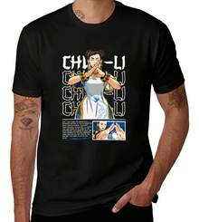 Camiseta Chun-li Con Diseño Personalizado Para Niños Con Est - Negro - Ver 1