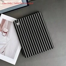 1 Peça Capa para Tablet com Estampa Listrada Preta e Branca e Suporte para Caneta, Compatível com iPad 10ª Geração / 11 (A16 2025), Compatível com Oppo Pad, Compatível com Huawei Matepad, Compatível com Vivo Pad, Compatível com Honor Pad, Compatível com Xiaoxin Pad - Multicolorido - Visão 6
