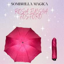 Sombrilla Mágica de Bolsillo – Compacta con Figuras que Aparecen con el Agua - verde menta - Ver 10