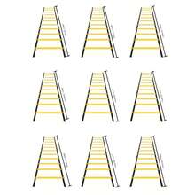 Set de conos y escalera de agilidad multifuncional, entrenamiento de agilidad y coordinación, equipo de obstáculos para marcar campos deportivos - Multicolor - Ver 5