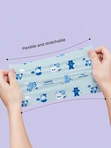 Printed Pattern Cleansing Wet Wipes, Reusable Student Portable Wet Wipes, Travel Pack Wet Wipes No Additives - Multicolor - View 6