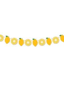 1 Set de Guirnalda con Tema de Limón, Pancarta Decorativa de Limón Amarillo, Adecuado para Decoración del Hogar, Cumpleaños, Baby Shower, Decoración de Verano con Limón - A - Ver 6
