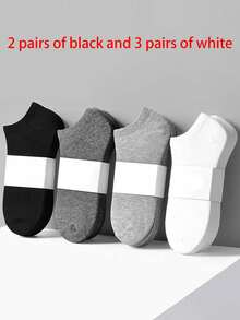 1/5/10/15/20/25/30 Pairs Men's Sports Socks, Essential Ankle Sports Socks, Soft & Lightweight, Versatile Low-Cut Ankle Socks, Women's Long Socks & Stockings, Suitable For Fitness, Autumn Wear - Multicolor - View 12