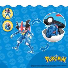 pokemon 灰斑忍者寶可夢可變形大球模型，動態風格動作玩具，水屬性+惡屬性動漫收藏品，互動式可變形模型，塑膠公仔，適合粉絲與收藏家的完美禮物，酷炫桌面擺飾 - 彩色 - 查看 6