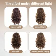 Long Brown Curly Wave Wig For Men Daily Use - Multicolor - View 8