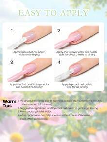 Set de 6 piezas de esmalte de uñas en gel de alta gama tipo macarrón - Duración de hasta 28 días, gel UV/LED de remojo, tonos suaves de calidad de salón, set de manicura para mujeres - Multicolor - Ver 2