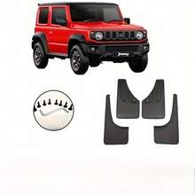 4 pièces Ensemble de garde-boue, imperméable et résistant à la saleté, installation facile - Convient pour les modèles Suzuki Jimny 2019-2025 - Convient pour Suzuki Jiminy 2019-2025 garde-boue 4PCS - Voir 7