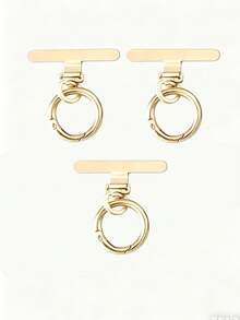 1pc Ultra-Thin Rotatable Metal Clip, Stainless Steel Connector, Phone Holder Ring, Can Connect Phone Lanyard And Pendant, Suitable For Various Smartphones, Durable - Multicolor - View 11