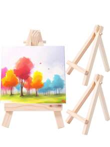 1/3 pezzi Mini cavalletto da esposizione in legno, cavalletto in legno supporto per numeri di tavolo per matrimoni, supporto per esposizione foto, forniture per artigianato e artisti, decorazione per la casa, cavalletto a treppiede per esposizione, supporto per cartellini da tavolo per matrimoni, supporto per esposizione dipinti, mini cavalletto, supporto multifunzionale per esposizione dipinti - Colore del legno - Visualizzare 11