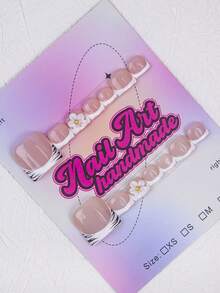 14 piezas/Set Pegatinas de uñas estilo Y2K hechas a mano. Con diseños de rayas en tonos nude, negro y blanco con patrones decorativos florales y de cristal, adecuadas para fiestas, bodas o uso diario. El set también incluye accesorios relacionados, lo que lo convierte en un excelente regalo para mujeres y niñas. (Se incluyen 4 piezas adicionales de pegatinas de uñas de repuesto) Uñas - Blanco y Negro - Ver 2