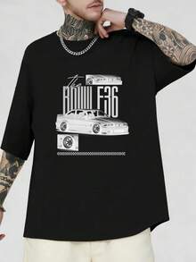 Men T-Shirts - 黑色 - 查看 1