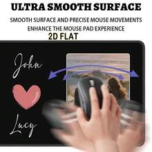 Custom Text Mouse Pad - Desk With Photos And Names, Large Mousepad, Birthday And Gifts Product Size 16 * 36 Inches (40 * 90 Centimeters) Product Size 16 * 36 Inches (40 * 90 Centimeters) - Multicolor - View 3