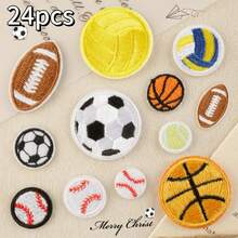12pcs Chenille Embroidered Patches, Iron-On Patches, Sports Ball Patches, Basketball & Volleyball Pattern Patches, Suitable For DIY Crafts, DIY Wallet Making, Sports Fabrics, Computer Embroidery, Patches, Sewing Supplies, Multipurpose, Applicable For DIY Handicrafts, Bag Accessories, Outdoor Sports Accessories, Football Gifts, Basketball Accessories, Adult Crafts, Sports Fans Supplies, Sports Events, Men's Gifts, Women's Gifts, Sports Gifts - Multicolor - View 10