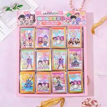 12pcs K-Pop Pocket Notebook Set, Idol Fan Gift Series, 12 Unique Themed Dotted Notebooks Printed With Iconic Characters And Monster Patterns. - Multicolor - View 2