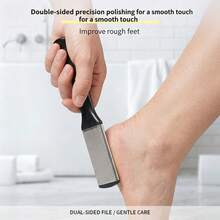 Bộ dụng cụ chăm sóc chân 10 món - Giũa chân, dụng cụ loại bỏ chai sạn, dụng cụ chà rửa chân để loại bỏ da chết, chữa lành gót chân nứt nẻ, dùng tại nhà. - màu đen - Xem 2