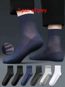 1/5/10/15/20 Pairs Black Thin Crew Socks, Breathable Moisture-Wicking Mesh Socks For Men & Women Plus Size, Suitable For Summer & Autumn - Multicolor - View 8