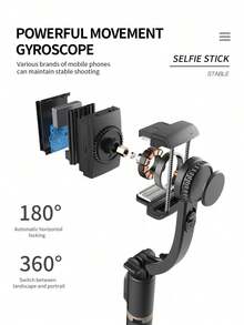 AXNEN Tripod Tongkat Selfie Stabilizer Smartphone, Dudukan Ponsel Berputar 360° dengan Kontrol Jarak Jauh Nirkabel Bluetooth, Cocok untuk Perekaman Video Android dan iOS, Siaran Langsung, Liburan Musim Panas, Perjalanan, dan Aktivitas Luar Ruangan - View 8