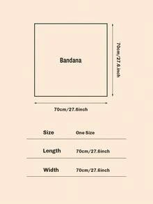 1条70厘米印花围巾/头巾，女士时尚配饰，适合海滩、度假和日常生活，为您的穿搭增添亮点，是假日和旅行的必备单品。 - 深棕色 - 查看 4