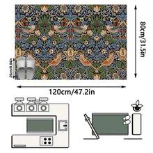 1 pieza Felpudo con patrón floral bohemio, alfombra de área suave para baño, cocina, entrada, pasillo, dormitorio, sala de estar, adecuada para todas las estaciones, lavable a máquina, elegante decoración del hogar - P1 - Ver 8