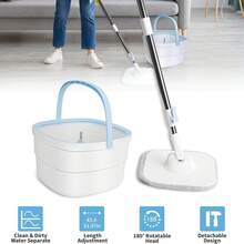 Household Cleaning Tools For Floors, Mop And Bucket Set For Floor Cleaning – For Home, Bedroom, Living Room, Dining Room, Bathroom, Study And Hardwood - A - Xem 2