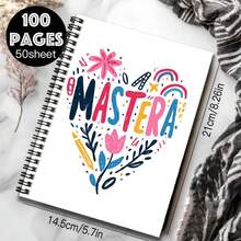 1本时尚手绘螺旋装订笔记本，心形封面饰以彩色图案和“MASTERA”字样，极具美感。100页大容量，适合工作记录、学习笔记、学校日常使用等。毕业、生日的绝佳礼物，也可作为日记、日程本、备忘录使用，为生活增添乐趣！ - Z - 查看 2