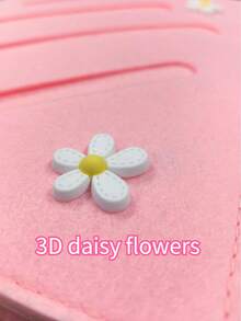 4-Page Felt Hair Accessory Storage Book, Baby Hair Clip Storage Box, Children's Jewelry Storage Book - Pink - View 5
