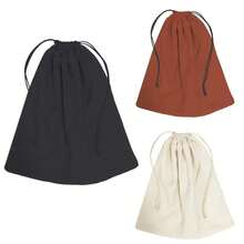 Bolsas antipolvo con cordón para bolsos, protector de carteras y bolsa de almacenamiento para viajes, funda de tela multifuncional para bolsos de lujo - Caqui - Ver 2