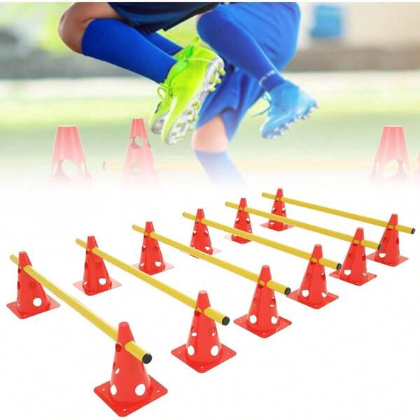 Tragbares Agility-Training-Set Für Fußball, Tennis & Handball – Flexibles Koordinations- & Geschwindigkeitstraining Mit Leiter, Hürden & Sprüngen | Für Athleten, Trainer & Fitness-Enthusiasten