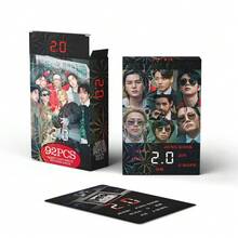 92pcs/Box , Bangtan Boys, 2.0, Photo Cards, Fan Merchandise Goods, New Album & Songs, Idol Merchandise Gift For Friends Birthday, Including 60pcs LOMO Cards + 32pcs Stickers, Celebrity Cards, Card Collection, Exquisite Decorations, Delicate Small Gifts, Holiday Gifts, Collectibles - Multicolor - View 3