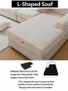 1 tấm bọc ghế sofa co giãn, chống trượt, phủ toàn bộ bề mặt, dùng được cả bốn mùa, chất liệu vải dày dặn, có thể giặt máy, chống bụi, thân thiện với thú cưng, có thể điều chỉnh kích thước cho phòng ngủ, văn phòng, phòng khách, ghế sofa hình chữ L và ghế sofa 1/2/3/4 chỗ ngồi. - Màu be - Xem 16