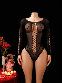 Bộ đồ lót ren gợi cảm dành cho nữ - màu đen - Xem 4