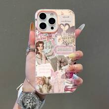 Elegante funda para teléfono con diseño floral, compatible con Samsung, Apple, VIVO, OPPO, , Transsion, ,  y Honor. Fabricada en TPU, ofrece protección contra golpes y caídas. Un regalo perfecto para familiares y amigos. - Rosa - Ver 3