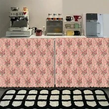 1件柔软涤纶碎花桌裙，非常适合装饰厨房橱柜、洗衣柜、储物柜，也可作为短窗帘使用。 - 彩色 - 查看 4