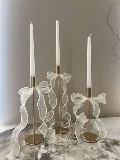 مجموعة من 5 أو 10 فيونكات شريط شفاف؛ فيونكات أورجانزا بيج؛ مثالية لتزيين الشموع وغرف الأطفال والحضانات؛ فيونكات DIY لتغليف الهدايا؛ مثالية لحفلات أعياد الميلاد والزفاف والعيد والهالوين والكريسماس؛ مناسبة أيضًا لديكورات حفلات رمضان وديكور المنزل وتزيين الكعك